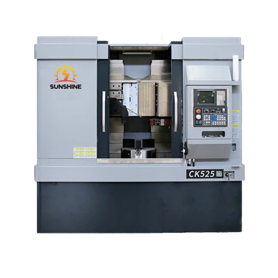 دوہری سٹیشن CNC لیتھ مضبوطی سے چلتی ہے۔